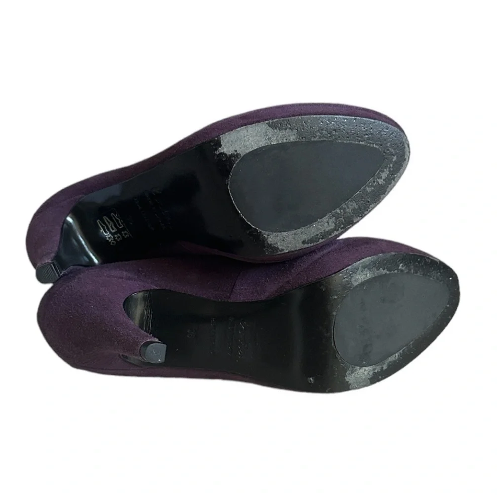 Boden Purple Suede Mary Jane Round Toe Pumps Size 36